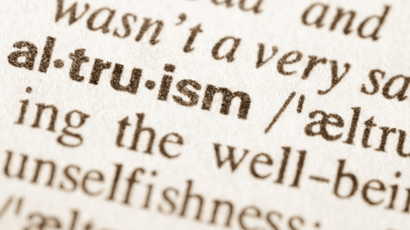 Ein Blogartikel zum Thema Altruismus im Beruf